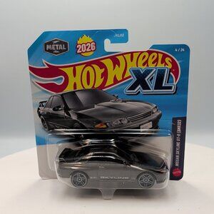 2026 Hot Wheels XL Nissan Skyline GT-R (BNR32) 1:43 Diecast Toy Car Grey